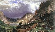 Albert Bierstadt Storm in the Rocky Mountains, Mt Rosalie USA oil painting artist